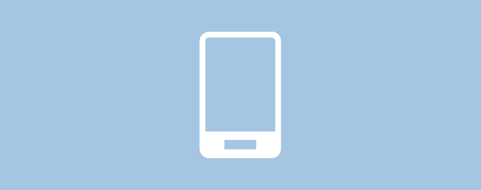 Icona nera di un telefono su sfondo grigio